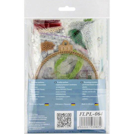 Wonderland Crafts Snowman & Santa Ball Ornament Bead Embroidery Kit